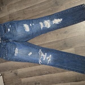 ♡2.1 denim distressed skinny jeans sz. 26